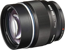 Load image into Gallery viewer, Olympus M.Zuiko Digital ED 75mm F1.8 Lens, for Micro Four Thirds Cameras (Black) (V311040BU000)
