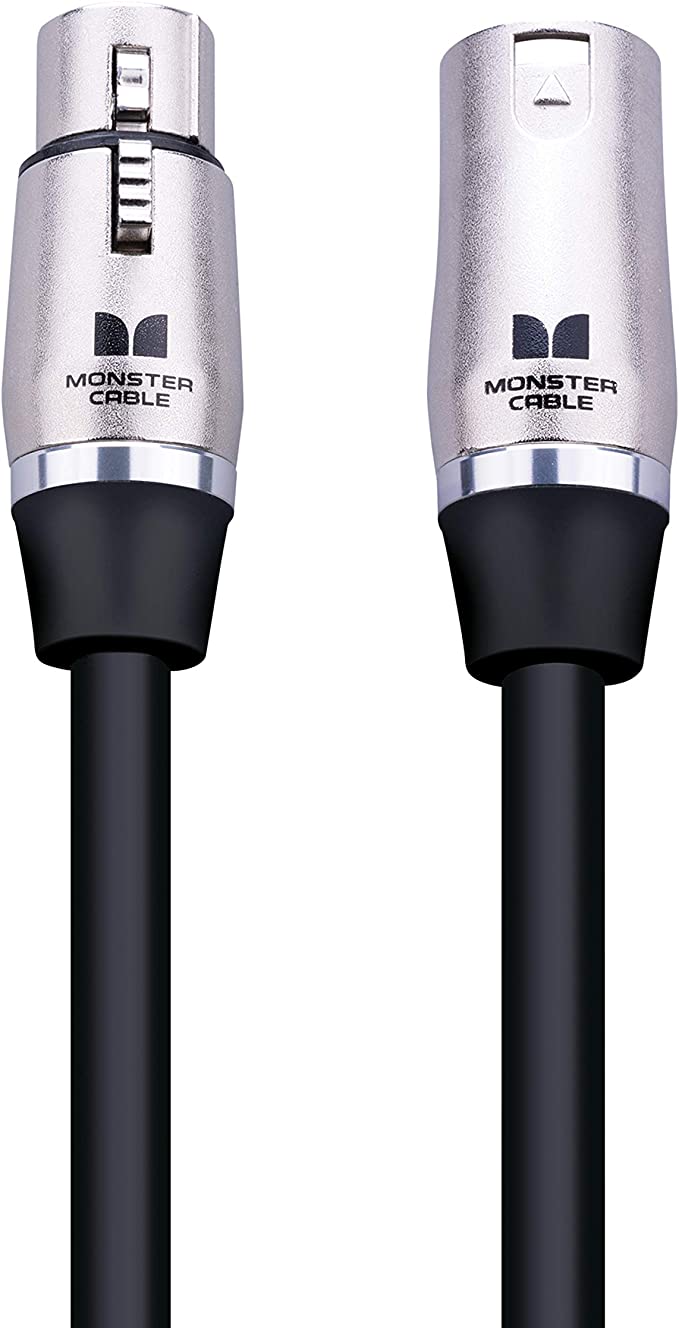 Monster Classic Microphone Cables - Silver Contact XLRs, 5 feet