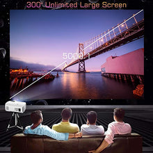 Load image into Gallery viewer, Projector, GooDee HD Video Projector Native 1920x1080P, Outdoor Movie Projector 9500L 300&#39;&#39; Touch Keys Home Theater Projector with 50000 Hrs Lamp Life, Support Fire TV Stick/PS4/HDMI/iOS /Android
