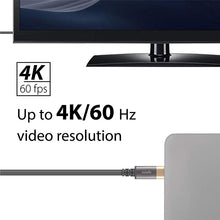 Load image into Gallery viewer, Moshi USB C to USB C Monitor Cable 1m, Supports 4K@60Hz 4KHDR Video Resolution, 100W Power Delivery, with USB 3.2 Gen 2 Data 10 Gbps, USB-IF Certified, with HandyStrap
