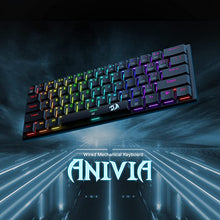 Load image into Gallery viewer, Redragon K614 Anivia 60% Ultra Thin Wired Mechanical Keyboard, Slim Compact 61 Keys RGB Gaming Keyboard w/Low Profile Linear Red Switches and Double-Shot Keycaps for Fast &amp; Accurate Actuation
