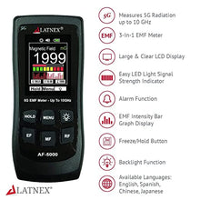 Load image into Gallery viewer, LATNEX AF-5000 5G EMF Meter RF Detector Tester and Reader with Calibration Certificate - Tests and Measures RF and Microwaves, 3-Axis Gauss or Tesla Magnetic Fields and Electrical ELF Fields
