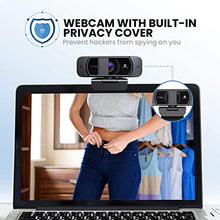 Load image into Gallery viewer, Webcam with Microphone 1080P HD Web Camera, Vitade 672 USB Desktop Web Cam Facecam Video Cam for Streaming Gaming Conferencing Mac Windows PC Laptop Computer
