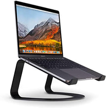 Load image into Gallery viewer, Twelve South Curve for MacBooks and Laptops | Ergonomic desktop cooling stand for home or office (matte black)
