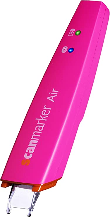 Scanmarker Air Pen Scanner | OCR Digital Highlighter and Reading Pen | Wireless | Text to Speech | Multilingual | Language Translation | Compatible with Mac, Windows, iOS, Android | Pink