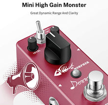 Load image into Gallery viewer, Donner Distortion Guitar Pedal, Morpher Distortion 3 Modes Natural, Tight, Classic Crunch 80s Metal for Electric Guitar True Bypass
