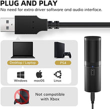 Load image into Gallery viewer, TONOR USB Microphone Kit, Streaming Podcast PC Cardioid Condenser Computer Mic for Gaming, YouTube Video, Recording Music, Voice Over, Studio Mic Bundle with Adjustment Arm Stand(Q9)

