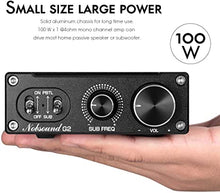 Load image into Gallery viewer, Nobsound G2 Subwoofer Power Amplifier Mini Mono SUB Amp 100W PBTL BTL Bridge Home Theater
