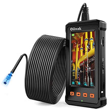 Load image into Gallery viewer, 50FT Industrial Endoscope, Oiiwak Borescope Camera for Pipe Sewer Drain Plumbing Inspection 1080P HD 4.3inch LCD Screen Waterproof IP68 Endoscope Snake Camera with 6 LED Lights (15m)
