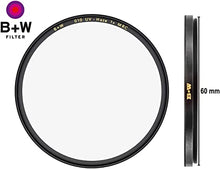 Load image into Gallery viewer, B + W 60mm UV Protection Filter (010) for Camera Lens – Standard Mount (F-PRO), MRC, 16 Layers Multi-Resistant Coating, Photography Filter, 60 mm, Clear Protector
