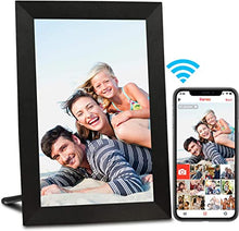 Load image into Gallery viewer, AEEZO WiFi Digital Picture Frame, IPS Touch Screen Smart Cloud Photo Frame with 16GB Storage, Easy Setup to Share Photos or Videos via Frameo APP, Auto-Rotate, Wall Mountable (9 inch Black)
