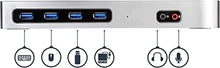 Load image into Gallery viewer, StarTech.com Dual 4K Docking Station - USB C and A (3.0) - Dual Monitor DisplayPort + HDMI Dock for Mac &amp; Windows Laptops (DK30A2DH)
