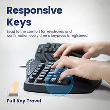 Load image into Gallery viewer, Perixx Periboard-512 Ergonomic Split Keyboard - Natural Ergonomic Design - Black - Bulky Size 19.09"x9.29"x1.73", US English Layout

