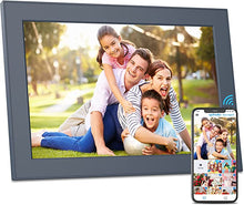 Load image into Gallery viewer, FULLJA 10 inch WIFI Digital Picture Frame Touch Screen IPS HD Display, Smart Digital Photo Frame, 16GB Storage, Auto-Rotate, Motion Sensor, Share Photos and Videos via iOS or Android App, Email, Cloud
