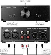 Load image into Gallery viewer, Nobsound Mini Fully-Balanced/Single-Ended Passive Preamp; Hi-Fi Pre-Amplifier; XLR/RCA Volume Controller for Active Monitor Speakers (Black)
