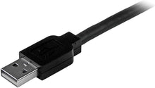 Load image into Gallery viewer, StarTech.com 15m / 50 ft Active USB 2.0 A to B Cable - Long 15 m USB Cable - 50 ft USB Printer Cable - 1x USB A (M), 1x USB B (M) - Black (USB2HAB50AC)
