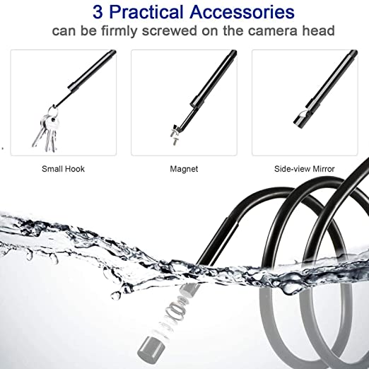 5inch Dual Lens Borescope NIDAGE 1080P HD Endoscope Inspection