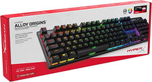 Load image into Gallery viewer, HyperX Alloy Origins - Mechanical Gaming Keyboard, Software-Controlled Light &amp; Macro Customization, Compact Form Factor, RGB LED Backlit - Linear HyperX Red Switch
