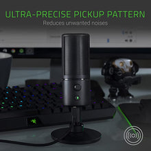 Load image into Gallery viewer, Razer Seiren X USB Streaming Microphone: Professional Grade - Built-In Shock Mount - Supercardiod Pick-Up Pattern - Anodized Aluminum - Classic Black
