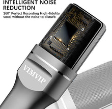 Load image into Gallery viewer, USB Microphone, VIMVIP Microphone for Computer USB Mic for PC Desktop Laptop Condenser Microphone to Recording Podcast Gaming Streaming YouTube
