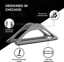 Load image into Gallery viewer, HumanCentric Vertical Laptop Stand for Desks (Space Gray) | Adjustable Holder to Dock Apple MacBook, MacBook Pro, and Other Laptops to Organize Work &amp; Home Office
