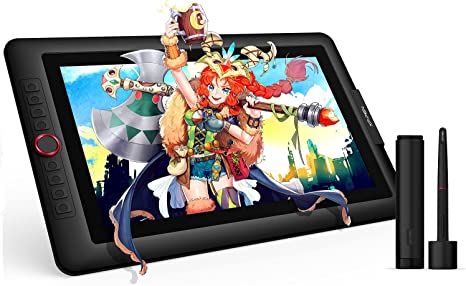 XP-PEN Artist15.6 Pro 15.6 Inch Drawing Pen Display Graphics Monitor Full-Laminated Technology Drawing Monitor with Tilt Function and Red Dial (8192 Levels Pen Pressure, 120% sRGB)