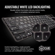Load image into Gallery viewer, Corsair K83 Wireless Keyboard - Bluetooth and USB - Works w/ PC, Smart TV, Streaming Box - Backlit LED
