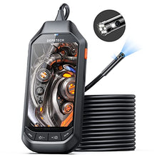 Load image into Gallery viewer, 4.5&quot; IPS Screen Borescope, DEPSTECH 1080P HD Dual Lens Endoscope Camera with Split Screen, 7.9mm IP67 Waterproof Inspection Camera with 3500mAh Battery,16.5FT Semi-Rigid Snake Cable,EVA Case,32GB Card
