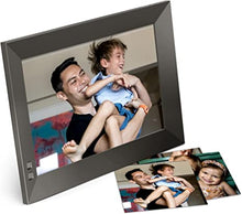 Load image into Gallery viewer, Nixplay 10.1 inch Smart Digital Photo Frame with WiFi (W10F) - Black - Includes 1 Year of Nixplay Plus for Exclusive Print Discounts, Family-Sized Storage and 5 Year Extended Warranty
