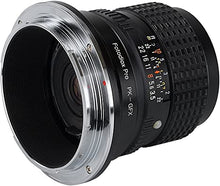 Load image into Gallery viewer, Fotodiox Pro Lens Mount Adapter Pentax K Mount (PK) SLR Lens to G-Mount GFX Mirrorless Camera
