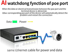 Load image into Gallery viewer, STEAMEMO 5 Port Gigabit Ethernet Unmanaged PoE Switch, 4 Gigabit PoE+ @52W Built-in Power, 1 Uplink Gigabit Port + 1 SFP Slot, VLAN Mode, 802.3af/at, Desktop/Wall-Mount, Plug &amp; Play
