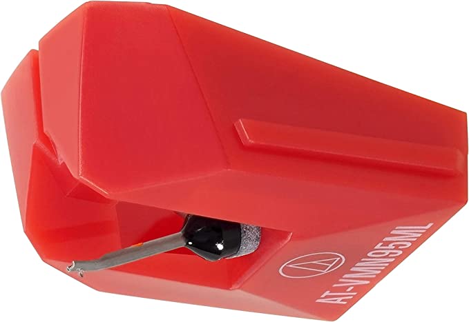 Audio-Technica AT-VMN95ML Microlinear Replacement Turntable Stylus Red