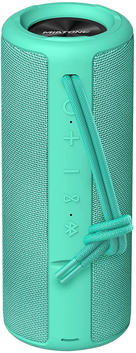 MIATONE Outdoor Waterproof Portable Bluetooth Speaker Wireless - Green