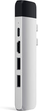 Load image into Gallery viewer, Satechi Aluminum Type-C Pro Hub Adapter with Ethernet - 4K HDMI, USB-C PD, Gigabit Ethernet, USB 3.0, Micro SD Card Slot - Compatible with 2020/2019 MacBook Pro and 2020/2018 MacBook Air (Silver)
