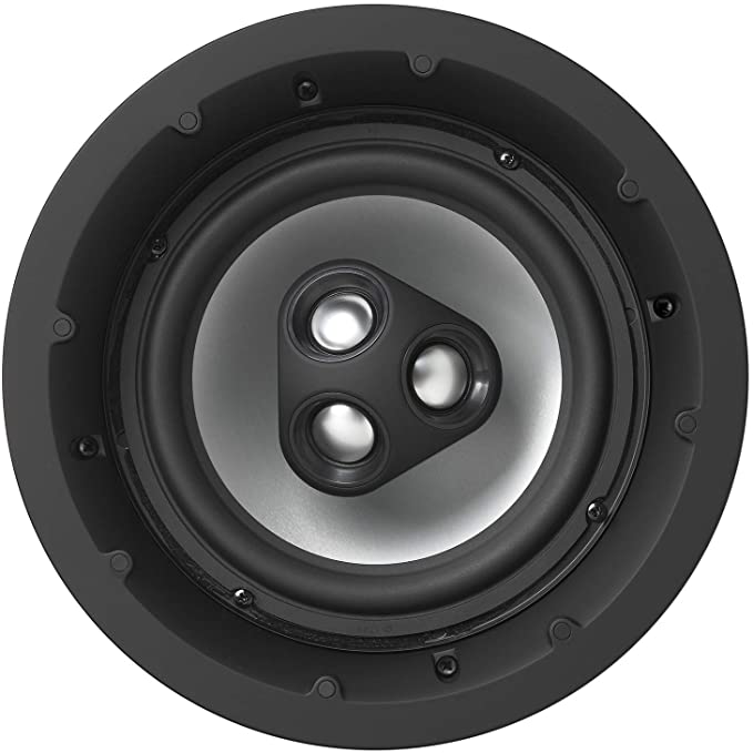 NHT Audio iC4-ARC 2-Way 8-inch Premium In-Ceiling Speaker | Aluminum Drivers, 150 Watts | Patented Three-tweeter Array | Single, Matte White