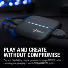 Load image into Gallery viewer, Corsair Elgato Game Capture HD60 S +, Capture Card for Recording in 1080p60 HDR10 and delay-Free 4K60 HDR10 passthrough, Ultra-Low Latency Technology
