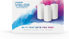 Load image into Gallery viewer, Linksys Velop Whole Home Mesh Wi-Fi System, 1 Port, 2.4GHz/5GHz (LNKWHW0303)

