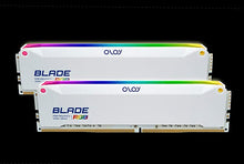 Load image into Gallery viewer, OLOy DDR4 RAM 32GB (2x16GB) Blade Aura Sync RGB 3600 MHz CL18 1.35V 288-Pin Desktop Gaming UDIMM (MD4U1636181BRWDE)
