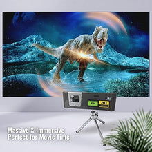 Load image into Gallery viewer, AAXA P6X 1000 Lumen Battery Projector, 4 Hour Battery, Portable Mini Projector, DLP 1080p Support, 30,000 Hours LED, 15000mah Powerbank, HDMI/USB/microSD Input, Worlds Brightest Battery Pico Projector
