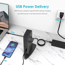 Load image into Gallery viewer, WAVLINK USB C Universal Laptop Docking Station Dual Monitor HD 4K Display with 65W Charging, Dual 4K@60Hz &amp; Single 5K@60Hz Display for Windows, Chrome OS (2 DP&amp; 2 HDMI, 5 USB 3.0, LAN)
