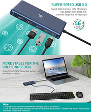 Load image into Gallery viewer, USB C Hub, Tiergrade USB-C Docking Station, 12 in 1 Triple Display Laptop USB C Dock for MacBook and Windows with 2HDMI VGA 100W PD3.0 RJ45 Ethernet 4USB Ports TF/SD Card Reader
