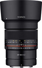 Load image into Gallery viewer, Rokinon 85mm F1.4 Weather Sealed High Speed Telepoto Lens for Nikon Z Mirrorless Cameras
