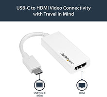 Load image into Gallery viewer, StarTech.com USB C to HDMI Adapter - White - 4K 60Hz - Thunderbolt 3 Compatible - USB Type C to HDMI Dongle Converter (CDP2HD4K60W)
