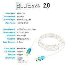 Load image into Gallery viewer, BlueAVS 50 Feet HDMI Fiber Optic Cable 4K 60Hz HDMI 2.0b High Speed 18Gbps Dynamic HDR10 HDCP2.2/2.3 eARC White
