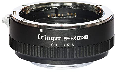 Fringer EF-FX PRO II Fuji Auto Focus Mount Adapter Built-in Electronic Aperture Automatic Compatible with Canon EOS EF Lens to Fujifilm X-Mount X-T3 X-T4 X-Pro3 X-T200 X-A7 X-T100 XT30 XH XE XT X-Pro2