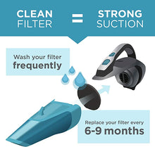 Load image into Gallery viewer, BLACK+DECKER dustbuster Handheld Vacuum, Cordless, Wet/Dry, Titanium (HLWVA325J21)
