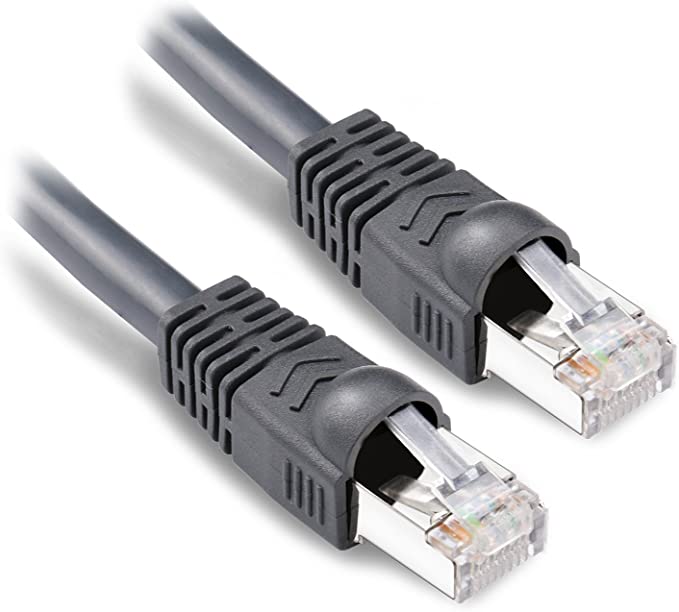 Outdoor Ethernet 200ft Cat6 Cable, DbillionDa Shielded Grounded UV Resistant Waterproof Buried-able Network Cord