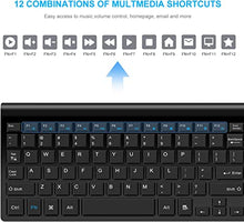 Load image into Gallery viewer, Wireless Keyboard and Mouse Combo, LeadsaiL Compact Quiet Full Size Wireless Keyboard and Mouse Set 2.4G Ultra-Thin Sleek Design for Windows, Computer, Desktop, PC, Notebook, Laptop (Light Black)
