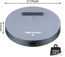 Load image into Gallery viewer, RIITOP NVMe to USB Docking Station, External M.2 PCI-e NVMe SSD to USB-C Reader Adapter for M.2 (M Key) NVMe SSD
