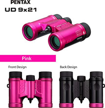 Load image into Gallery viewer, PENTAX Binoculars UD 9x21 - Pink. A bright, clear field of view, a compact, lightweight body with roof prism, Fully Multi-Coated optics provides excellent image performance. Concerts Sports Traveling
